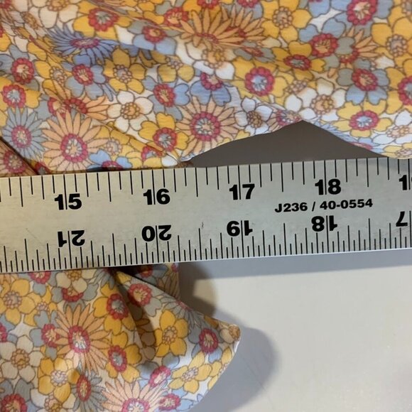 Zara Women's Floral Off the Shoulder Satin Effect Crop Top Size M NWT - Picture 12 of 14